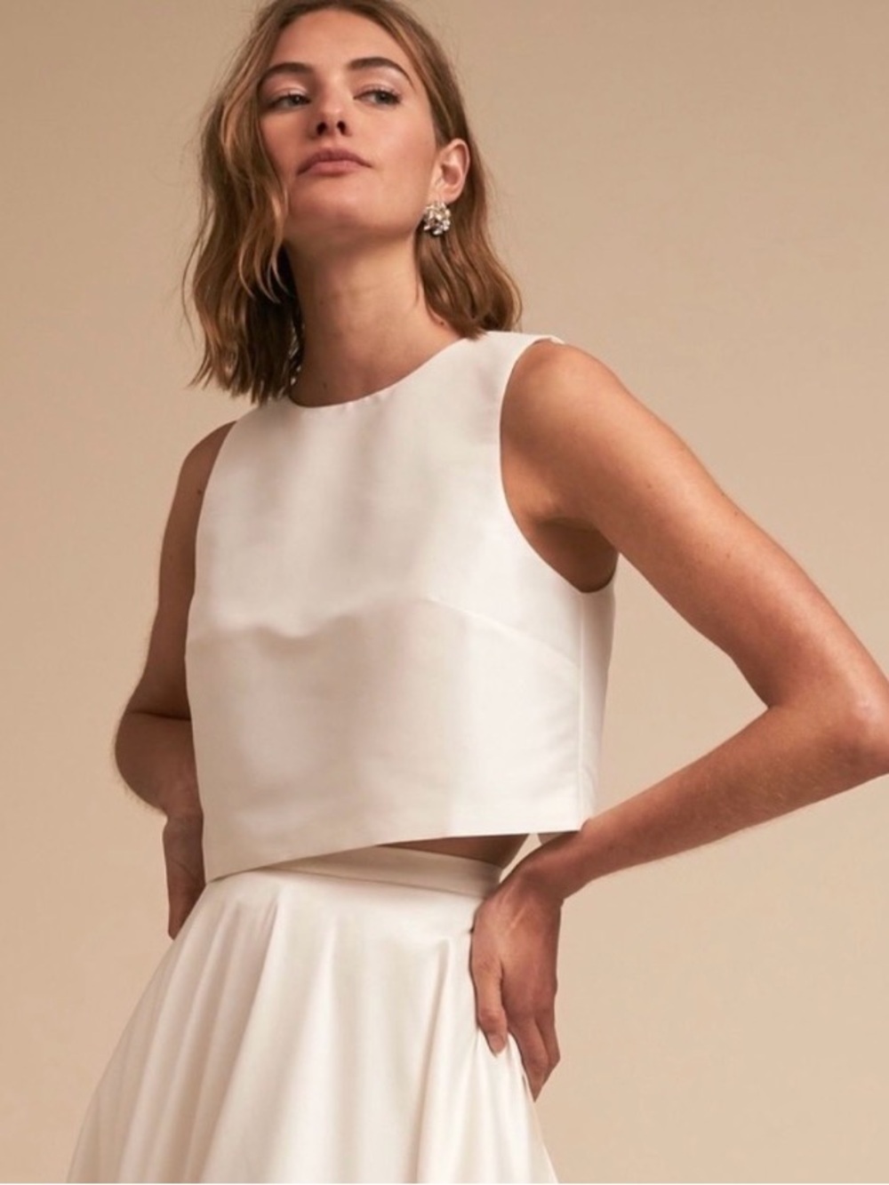 Anthropologie Jenny Yoo Clarice top bridal